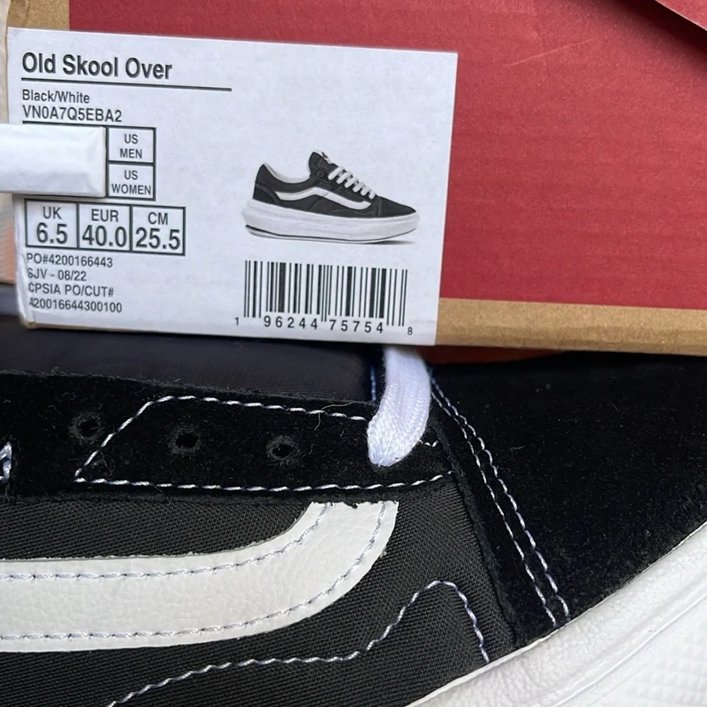 Vans WMNS Oid Skool Over Black/White VN0A7Q5EBA2 Sneakers Platforms